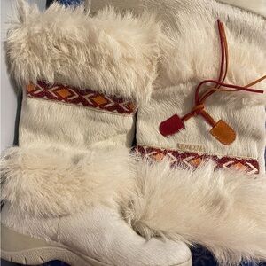 🐐Tecnica Italian Apres Skandia Cowhide Goat Fur Ski Winter Boots